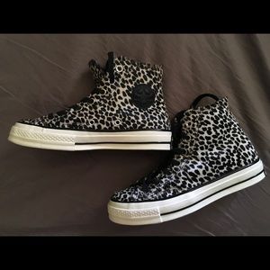 Chuck Taylor Converse Leopard Print Calf Hair Sz 6
